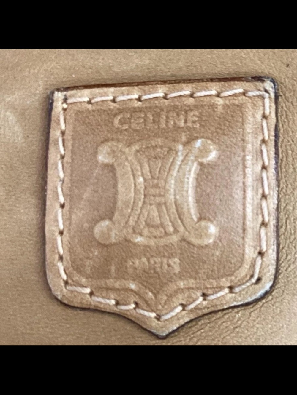 Celine Beige Monogram Drawstring Backpack - Picture 5 of 13
